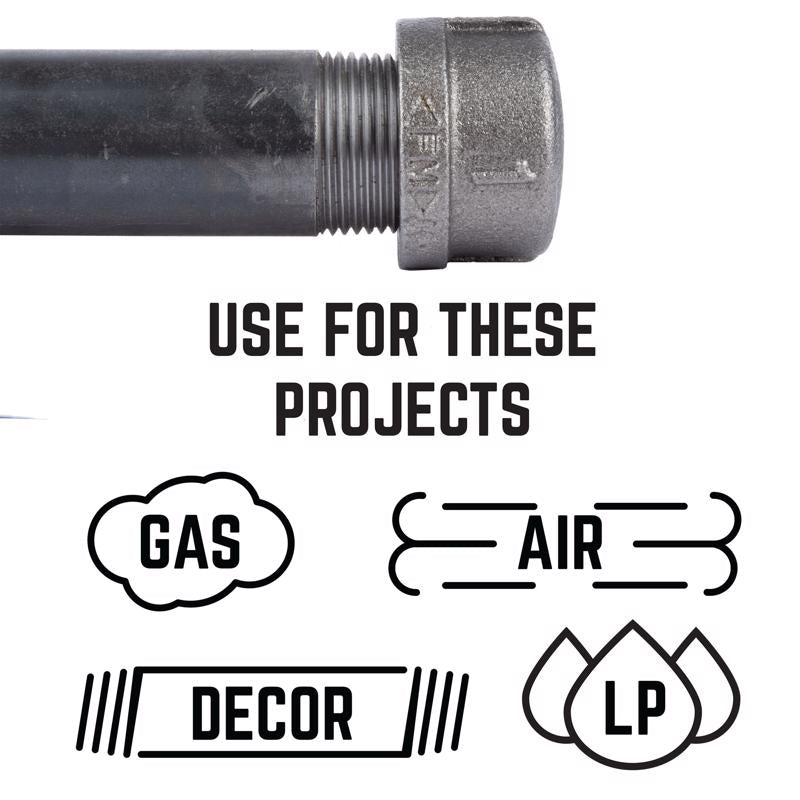 STZ Industries 3/8 in. FIP each Black Malleable Iron Cap