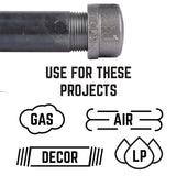 STZ Industries 1/4 in. FIP each Black Malleable Iron Cap