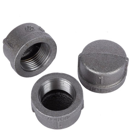 STZ Industries 1/4 in. FIP each Black Malleable Iron Cap