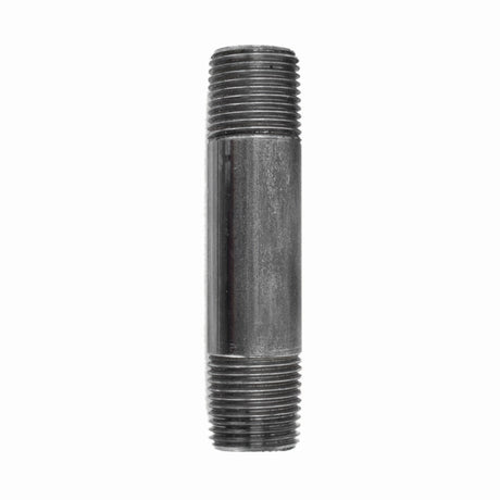 STZ Industries 3/8 in. MIP each X 3/8 in. D MIP Black Steel 3-1/2 in. L Nipple, Pack of 5