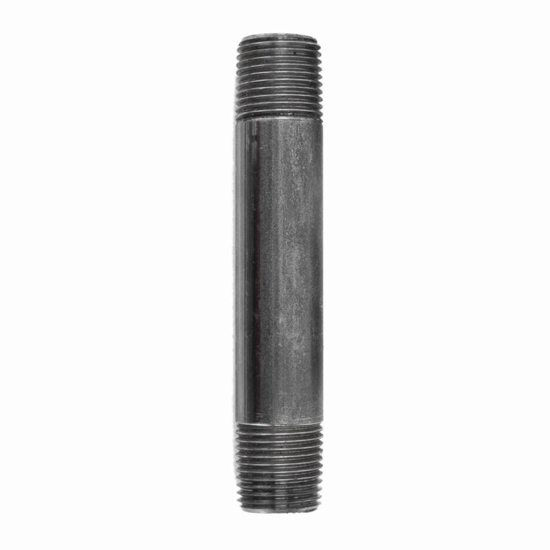 STZ Industries 3/8 in. MIP each X 3/8 in. D MIP Black Steel 4-1/2 in. L Nipple, Pack of 5