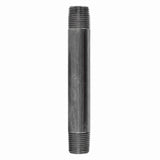 STZ Industries 3/8 in. MIP each X 3/8 in. D MIP Black Steel 5-1/2 in. L Nipple, Pack of 5