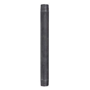 STZ Industries 3/4 in. MIP each X 3/4 in. D MIP Black Steel 9 in. L Nipple