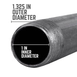 STZ Industries 1 in. MIP each X 1 in. D MIP Black Steel 7 in. L Nipple