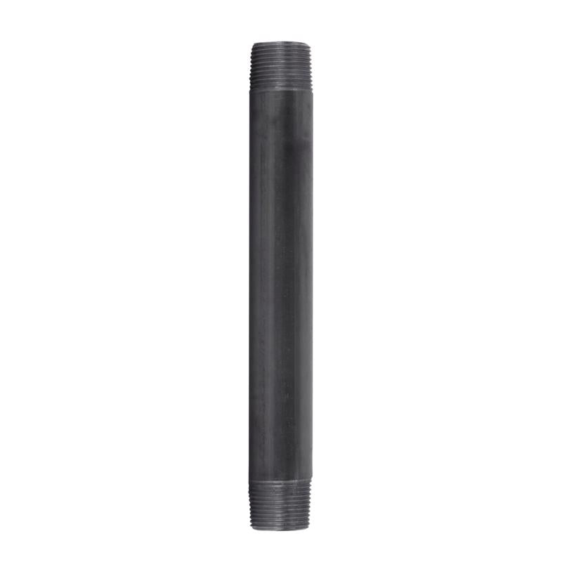 STZ Industries 1 in. MIP each X 1 in. D MIP Black Steel 10 in. L Nipple