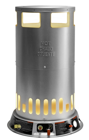 Reddy Heater LPC200 Convection Heater, Liquid Propane, 50000 to 200000 Btu, 5000 sq-ft Heating Area, Silver