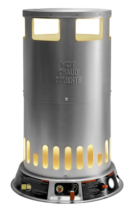 Reddy Heater LPC200 Convection Heater, Liquid Propane, 50000 to 200000 Btu, 5000 sq-ft Heating Area, Silver