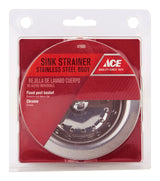 Ace 3-1/2 in. D Stainless Steel Basket Strainer Assembly