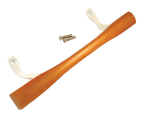 Barton Kramer 6 in. L Brown Wood Sliding Door Handle