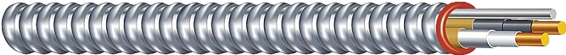 Southwire Duraclad 55274923 Armored Cable, 12 AWG Cable, 2-Conductor, 100 ft L, Copper Conductor, THHN/THWN Insulation