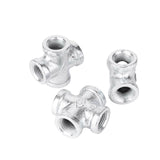 STZ Industries 1/2 in. FIP each X 1/2 in. D FIP 1/2 in. D FIP Galvanized Malleable Iron Cross