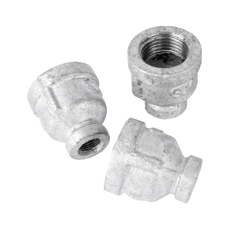 STZ Industries 1/2 in. FIP each X 1/8 in. D FIP Galvanized Malleable Iron Reducing Coupling
