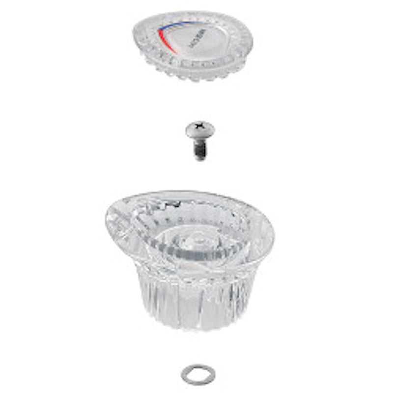 Moen Chateau Clear Bathroom Faucet Handles
