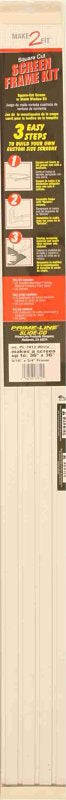 Make-2-Fit PL 7812 Screen Frame Kit, 3 ft L x 3/4 in W Dimensions, Aluminum, White, Painted, 10-Piece