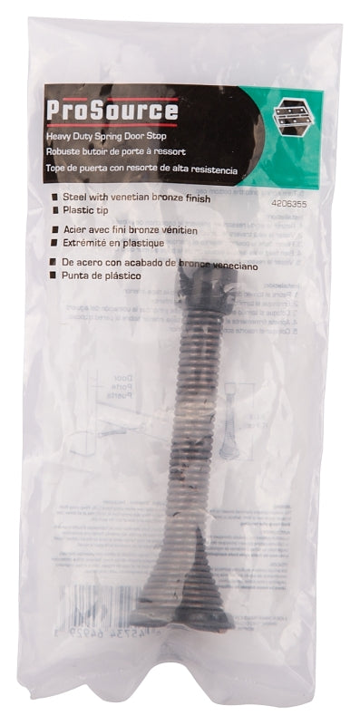 ProSource H62-B049-PS Heavy-Duty Spring, 5/16 in Dia Base, 3-1/8 in Projection, Plastic & Steel, Venetian Bronze