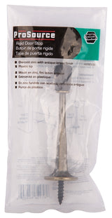 ProSource H20-Z021-PS Heavy-Duty Rigid Door Stop, 3-1/8 in Dia Base, 3-1/8 in Projection, Die-Cast Zinc & Plastic