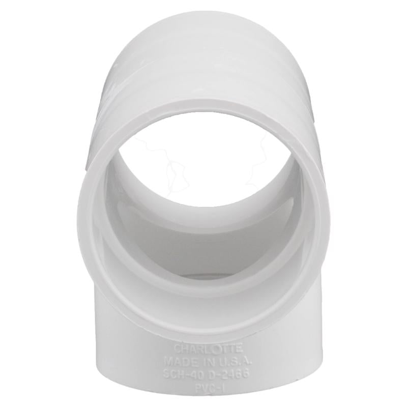 Charlotte Pipe Schedule 40 2 in. Slip X 2 in. D Slip PVC Tee 1 pk