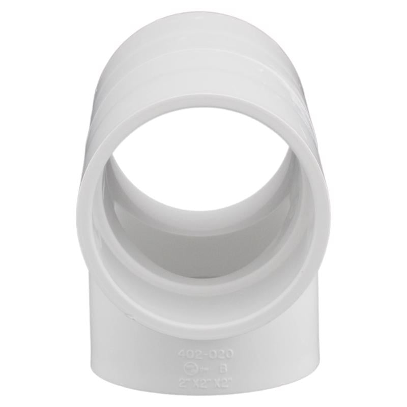 Charlotte Pipe Schedule 40 2 in. Slip X 2 in. D Slip PVC Tee 1 pk