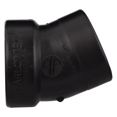 Charlotte Pipe 2 in. Slip X 2 in. D Hub ABS Elbow