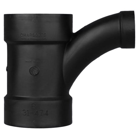 Charlotte Pipe 4 in. Hub X 4 in. D Hub ABS Wye