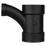 Charlotte Pipe 4 in. Hub X 4 in. D Hub ABS Wye