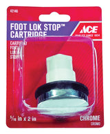 Ace Foot Lok Stop Cartridge 5/16 in. Polished Chrome Plastic Tub Stopper