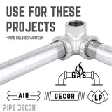 STZ Industries 3/4 in. FIP each X 3/4 in. D FIP 3/4 in. D FIP Galvanized Malleable Iron Side Out Elb