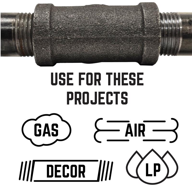 STZ Industries 1 in. FIP each X 1/2 in. D FIP Black Malleable Iron Reducing Coupling