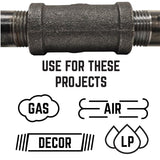 STZ Industries 1 in. FIP each X 1/2 in. D FIP Black Malleable Iron Reducing Coupling
