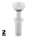 Prime-Line N 6704 Roller Guide, 2-3/32 in L Dimensions, Nylon/Plastic, Top, 2/PK