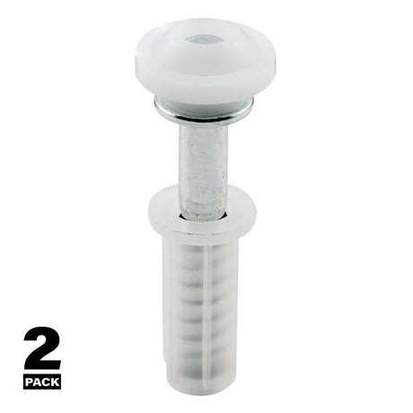 Prime-Line N 6704 Roller Guide, 2-3/32 in L Dimensions, Nylon/Plastic, Top, 2/PK