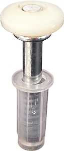 Prime-Line N 6704 Roller Guide, 2-3/32 in L Dimensions, Nylon/Plastic, Top, 2/PK