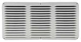 Lomanco LomanCool C816W Cornice Vent, 8 in L, 16 in W, 65 sq-ft Net Free Ventilating Area, Aluminum, White, Pack of 12