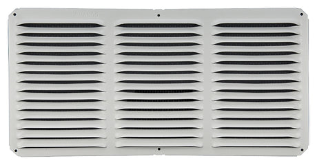 Lomanco LomanCool C816W Cornice Vent, 8 in L, 16 in W, 65 sq-ft Net Free Ventilating Area, Aluminum, White, Pack of 12