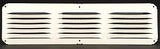 Lomanco LomanCool C416W Cornice Vent, 4 in L, 16 in W, 25 sq-ft Net Free Ventilating Area, Aluminum, White, Pack of 12