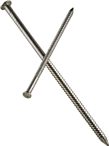 Simpson Strong-Tie T8SND1 Siding Nail, 8d, 2-1/2 in L, 316 Stainless Steel, Full Round Head, Annular Ring Shank, 1 lb