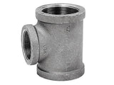 Anvil 1 in. FPT X 1 in. D FPT 1/2 in. D FPT Black Malleable Iron Reducing Tee
