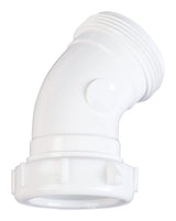 Ace 1-1/2 in. Slip in. X 1-1/2 in. D Slip Plastic 45 Degree Elbow 1 pk