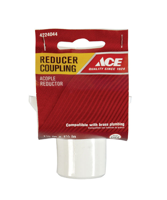 Ace 1-1/2 in. Slip in. X 1-1/4 in. D Slip Plastic Reducing Coupling 1 pk