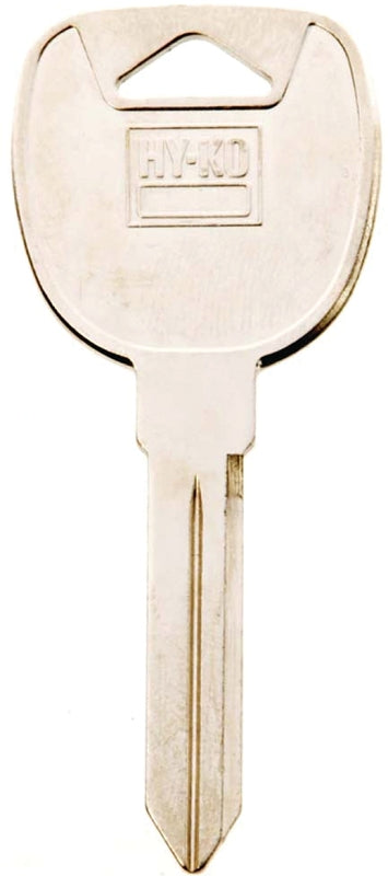 Hy-Ko 11010B91 Key Blank, Solid Brass, Nickel, Pack of 10