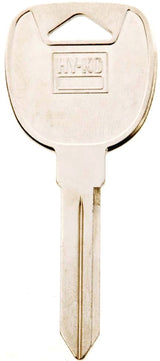 Hy-Ko 11010B91 Key Blank, Solid Brass, Nickel, Pack of 10
