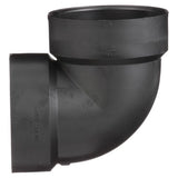 Charlotte Pipe 2 in. Hub X 2 in. D Hub ABS Elbow