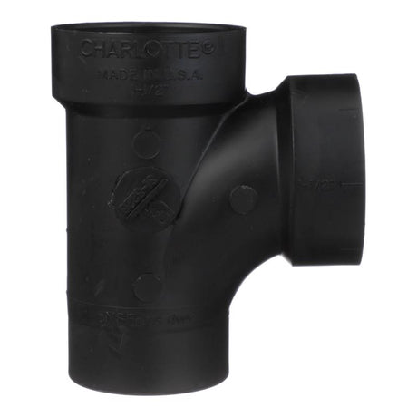 Charlotte Pipe 1-1/2 in. Spigot X 1-1/2 in. D Hub ABS Sanitary Street Tee