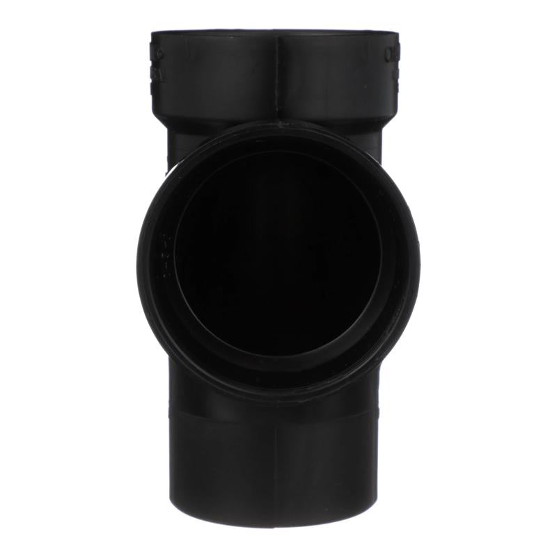 Charlotte Pipe 2 in. Hub X 2 in. D Hub ABS Sanitary Street Tee