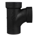 Charlotte Pipe 2 in. Hub X 2 in. D Hub ABS Sanitary Street Tee