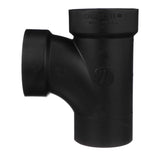 Charlotte Pipe 2 in. Hub X 2 in. D Hub ABS Sanitary Street Tee