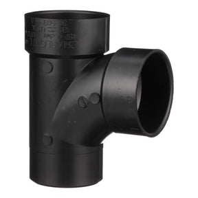 Charlotte Pipe 3 in. Hub X 3 in. D Hub ABS Sanitary Street Tee