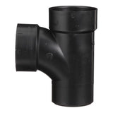 Charlotte Pipe 3 in. Hub X 3 in. D Hub ABS Sanitary Street Tee