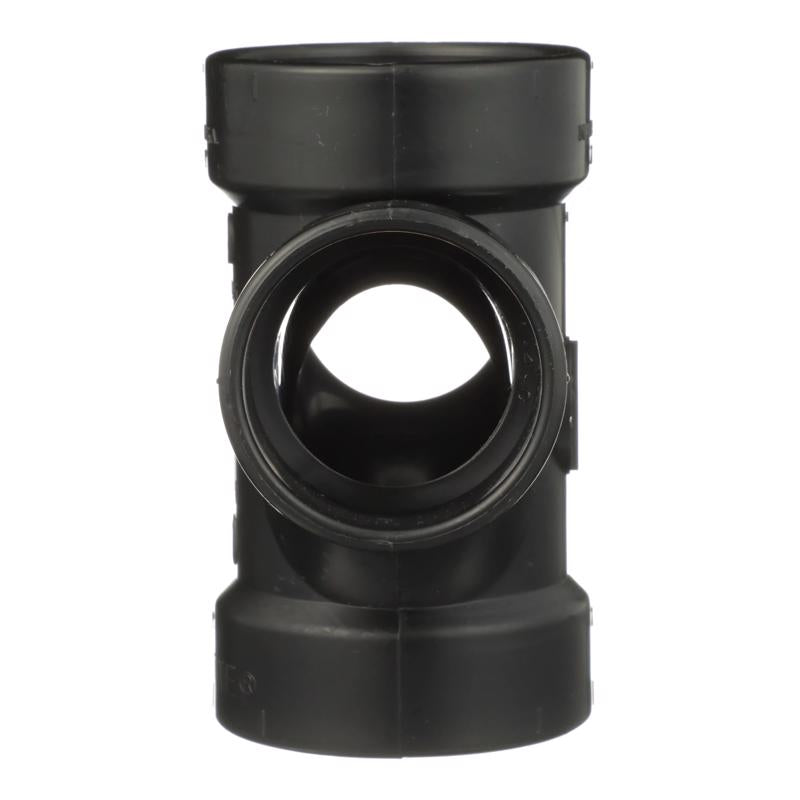 Charlotte Pipe 2 in. Hub X 2 in. D Hub ABS Sanitary Tee