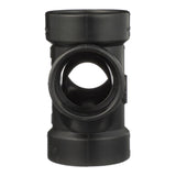 Charlotte Pipe 2 in. Hub X 2 in. D Hub ABS Sanitary Tee